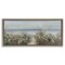 Stupell Industries Wildflower Coastline Beach Path Black Framed Floater Canvas Wall Art, design by Sally Swatland